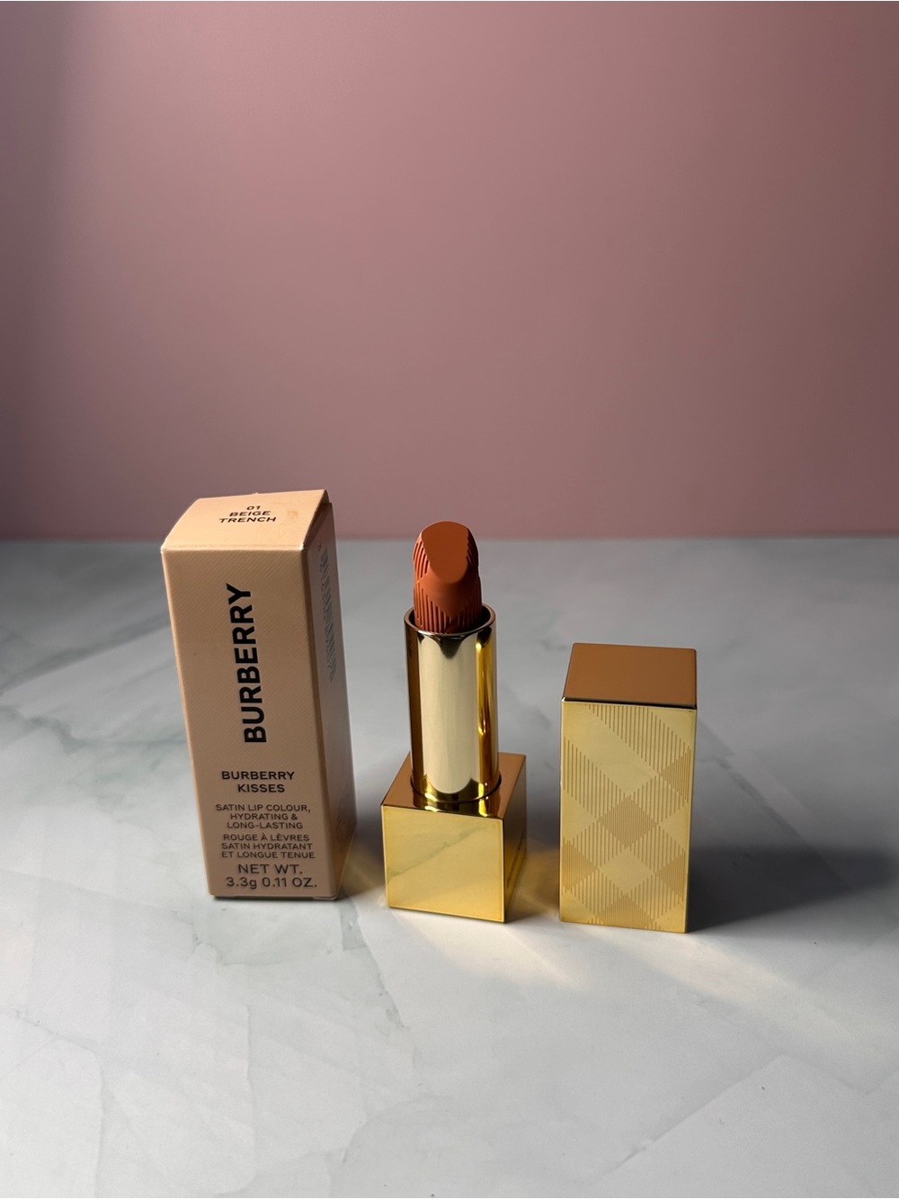 Burberry Satin Lipstick in Warm Terracotta Brown